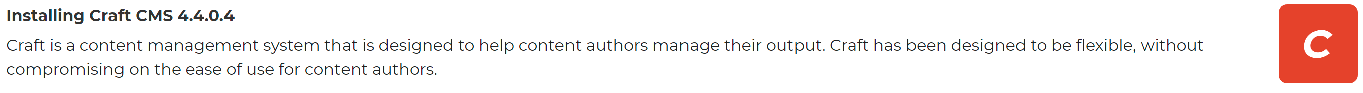 Craft CMS 4.4.0.4 review