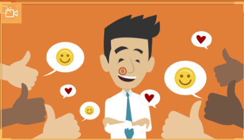 Virtual event professional surrounded by digital recognition icons representing employee satisfaction and retention — Zest City