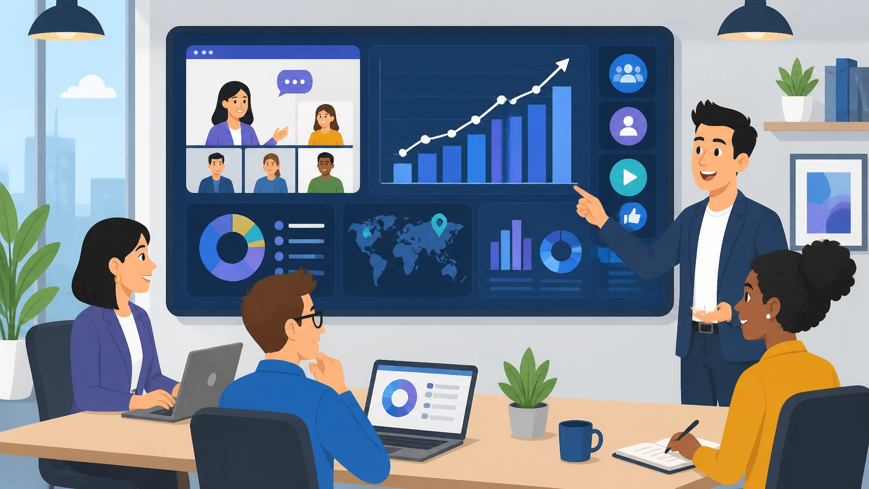 Virtual event marketing strategies dashboard showing pipeline metrics and multi-touch audience growth tactics for 2026